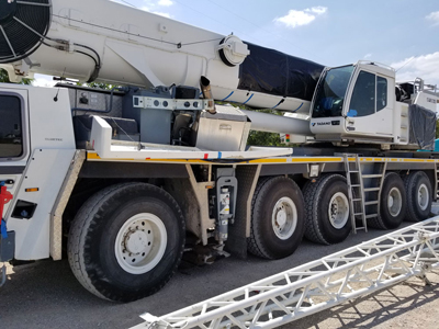 Export Logistics & Shipping, Inc. inspects Tadano ATG220 crane